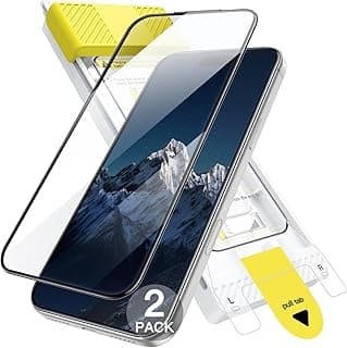 JETech Infinito Protetor de Tela para iPhone 17 Pro Max, Vidro Temperado 9H+ 3D Cobertura Total, Anti-Impressão Digital, Instalação com Alinhamento Automático, Compatível com Capa, 2 Unidades