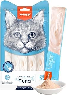 Petisco Wanpy Truly Creamy para Gatos – 5 tubos de 14g (5 Unidades, Atum)