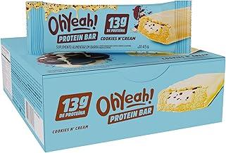 3VS Nutrition Barra de Proteína 45g Oh Yeah - Snack Proteíco - Pré e Pós-Treino - Display com 12 Unidades (Cookies e cream)