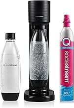 Máquina de Água com Gás Gaia Preta SodaStream com Cilindro