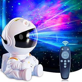 Projeção de Astronauta Sentado Luz de Decoração Noturna Presente Criativo para Quarto e Sala, Projetor de LED Ajustáveis