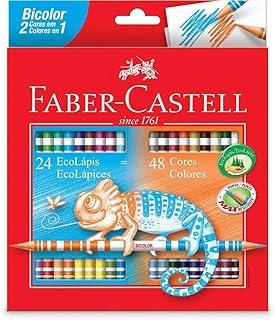 Lápis de Cor Ecolápis Bicolor 24 Lápis/48 Cores Faber Castell
