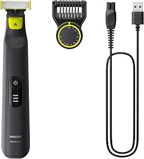 Aparador e Raspador de Pelos Philips OneBlade Pro com 12 Ajustes de Corte QP6532/10 À prova d’água - Bivolt