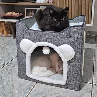 Casa Cubo Cabana Nicho Ninho Moderna Gato Resistente Compacta Portátil Dobrável