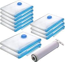 Kit 10 Saco a Vacuo + bomba Sacos Organizadores para Mala Roupas Viagem Cobertores Guarda Vac Bag Espaço
