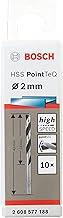 Bosch Brocas Metal Aço Rápido HSS-PointTeQ 2,0mm