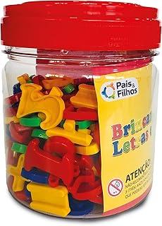 Pais & Filhos - Brincando Com Letras E Numeros - Pote 118 Pcs