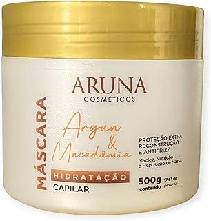 Máscara Capilar Argan e Macadâmia 500g: Proteção e Nutrição da Raiz às Pontas para Cabelos Resistentes, Brilhantes e com Movimento