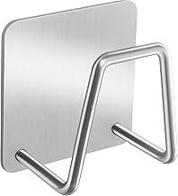 Porta Esponja Inox para Pia com Gancho Adesivo Sem Furar Suporte Organizador de Cozinha Resistente à Ferrugem Fixação Forte Azulejo Vidro Inox