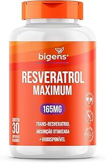 Resveratrol Maximum 165mg, Absorção, 30 Cápsulas, Biogens