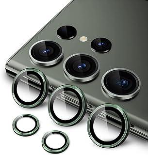 JETech Protetor Lente Câmera para Samsung Galaxy S23 Ultra 5G 6,8 Polegadas, Tampa de Anel Individual Metal de Vidro Temperado 9H, 1 Conjunto (Verde)