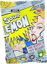 Bala Mais Azeda do Mundo Sour Lemon 16g | Importada do Japão | Azedo Extremo de Limão para Desafios Épicos