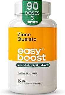 Zinco Quelato Easy Boost Bisglicinato 100% 29mg 90 Capsulas
