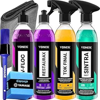 Vonixx Kit Autos V-floc 500ml Restaurax 500ml Tok Final 500ml Sintra Fast 500ml - Limpeza Automotiva Completa