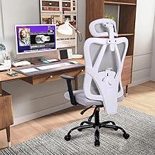 Cadeira Ergonômica 3D com Suporte Lombar Ajustável - Reclinável 90°-150°, Capacidade 150kg (Preto/Cinza) (Cinza)