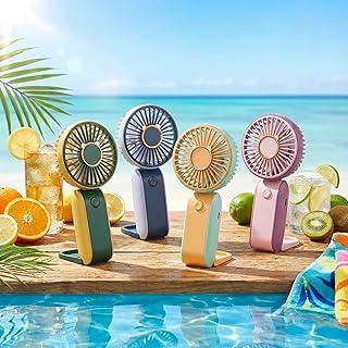 Mini Ventilador Portátil Recarregável USB, Ventilador de Mão e Mesa com Super Velocidade, Bateria 500mAh, Silencioso, para Casa, Escritório, Viagem e Academia