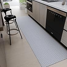 Tapete para pia de Cozinha Passadeira 2 metros x 45cm 100% Algodão Artesanal com Antiderrapante Cinza com 14.31% de desconto por R$ 59,90 na amazon