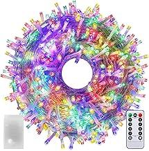 Luz de Fada 2 * 50m 800 LEDs RGB, Luz de Fada Multicolor com Controle Remoto 8 Modos, Fio de Fada LED Impermeável para Led Natal, Luzes Decorativas Internas e Externas Cabo Transparente (220V)