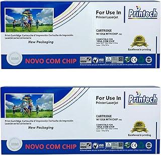 2x Toner 105A W1105A Compatível – Printech 100% NOVO para HP 107w, 107a, 135a, 135w, 137fnw, W-1105