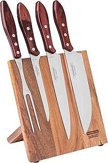 Jogo Churrasco Inox 5 peças Polywood Vermelho Tramontina