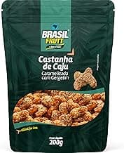Brasil Frutt Castanha de Caju Caramelizada com Gergelim pacote 200g com 27.56% de desconto por R$ 20,90 na amazon