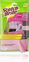 3M, Luva para Cozinha Scotch-Brite, Para Limpeza, Tamanho Grande, Rosa, 1 Par
