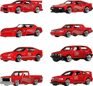 Hot Wheels Collector Veículo de Brinquedo Pacote 8 Carros 80º aniversário da Mattel para crianças a partir de 3 anos