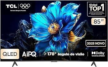 Smart TV TCL 85 Polegadas QLED 4K P7K WiFi Bluetooth Google TV HDR10+ Dolby Atmos Dolby Vision 85P7K