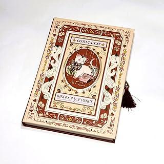 Caderno de Gatinho, Ideal para Presentear, Caderneta de Anotações Luxo Kingdom of Pierce, Páginas Decoradas com Macado em Fita, Capa Dura, Estilo Vintage Kawaii