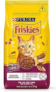 Purina Friskies Ração Gatos Castrados Friskies Mix De Carne 3Kg