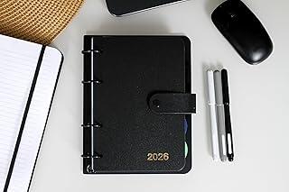 Confetti - Agenda Argolada Splash Metálico Liso - Preto