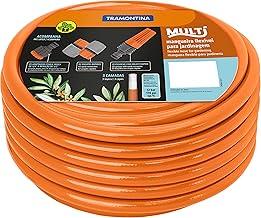Mangueira Super Flex Tramontina Com Engates Rosqueados E Esguicho Em Pvc Laranja 30 M