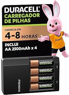 Duracell Carregador de Pilhas Recarregáveis AA e AAA Com 4 Pilhas AA Inclusas – Bivolt