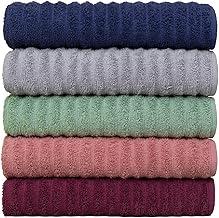 Kit Com 5 Toalhas de Rosto Fio Penteado Extra Macia - Soft (Variadas)