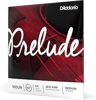 Encordoamento Para Violino Tensão Média D'Addario Bowed Prelude J810 4/4M