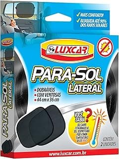 Luxcar Para-Sol Lateral Dobráveisl 44 cm x 36 cm – 2 Unidades com Ventosas com 15.09% de desconto por R$ 14,01 na amazon