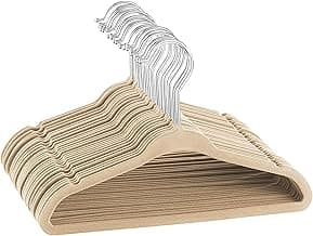 Kit com 10, 20, 30, 40, 50, 100 Unidades de Cabides de Veludo Adulto Slim Ultra fino Antiderrapante Roupas Gancho 360° Organizador Armário Closet Reforçado Multifuncional Não Escorrega