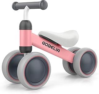 Bicicleta de Equilíbrio Sem Pedal para Bebê 1 Ano Rosa para Menina - 12–24 Meses, Rodas EVA Silenciosas, Guidão Antiderrapante, Limitador 135°, Montagem Rápida, Presente para menina