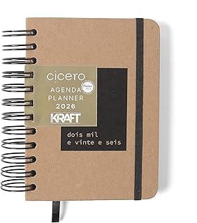 AGENDA PLANNER WIRE-O 2026 KRAFT DIARIA 11,5X16 2026