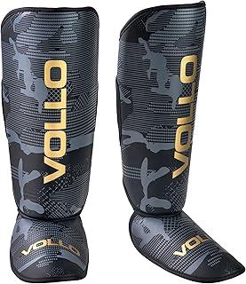 Protetor de Canela Caneleira Muay Thai Kickboxing P/M PU Vollo