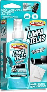 Luxcar Kit Limpa Telas 120 ml + Pano Aplicador - Fórmula Ativa Álcool Isopropílico