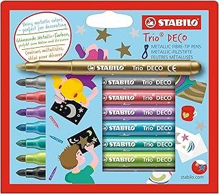 STABILO Canetas Trio DECO C/8 Metálicas Decor