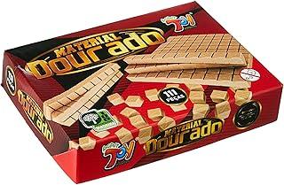 Material Dourado, em Madeira, com 111 Peças, Papertoy