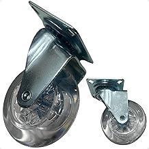 Rodizio De Silicone 75mm Rodinha Gel Sem Trava Giratório