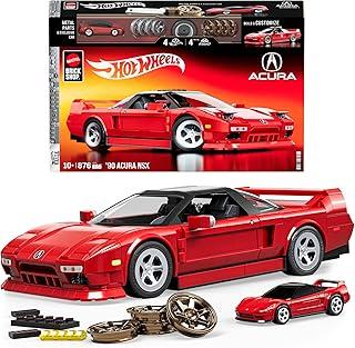 Mattel Brick Shop Hot Wheels Jogo de Construção Elite Acura NSX em escala 1:16 Perfeito para colecionadores