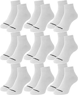 Kit 9 Pares Meia Masculino Cano Médio Punho Canelado Corrida Academia Algodão Premium Duomo