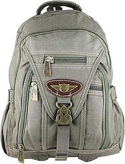 Mochila de Lona Resistente Tamanho Grande Comporta Notebook KVN JA9606