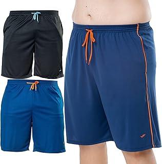 Kit 2 Short Bermuda Plus Size Academia Elite Masculina Dry Fit Fitness com Bolso