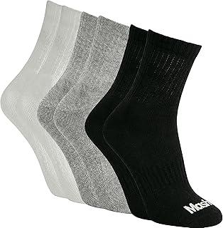 Kit 3 Pares Meias Mash Esportiva Cano Alto Longo Algodão Masculina Adulto