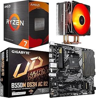 Kit Upgrade Amd Ryzen 7 5700G com Placa Mãe B550M Wi-Fi Bluetooth, 16GB DDR4 3200MHz, Cooler 120mm ARGB